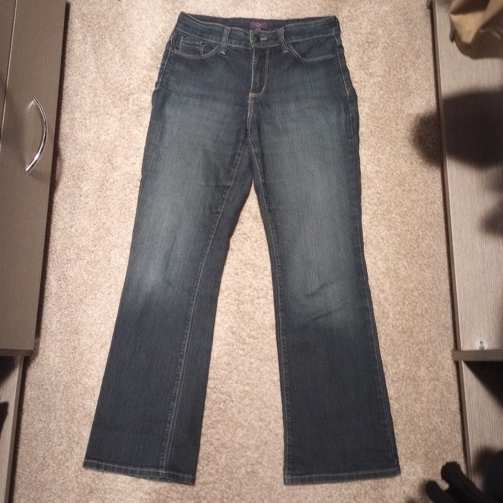 NYDJ Petite Blue Denim Jeans Bootcut
